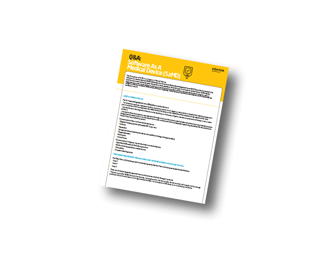 Software As A Medical Device (SaMD) | FAQ Sheet
